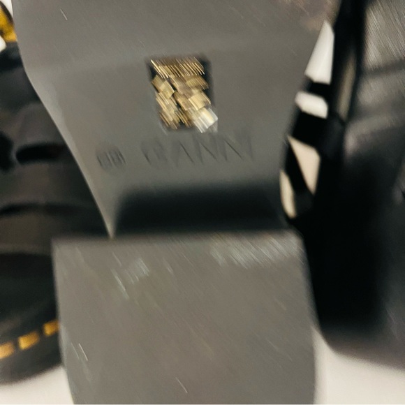 Ganni leather strappy sandals black - Picture 3 of 5